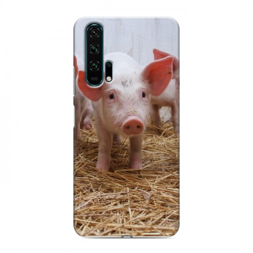 Дизайнерский силиконовый чехол для Huawei Honor 20 Pro Свинки