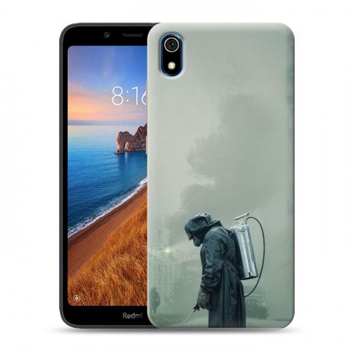 Дизайнерский силиконовый чехол для Xiaomi RedMi 7A Чернобыль