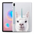 Дизайнерский силиконовый чехол для Samsung Galaxy Tab S6 Мятные звери