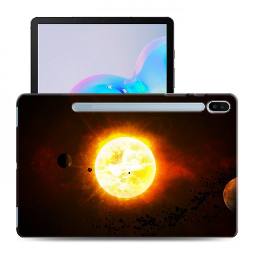 Дизайнерский силиконовый с усиленными углами чехол для Samsung Galaxy Tab S6 Солнце