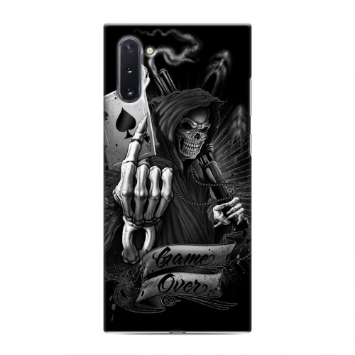Дизайнерский силиконовый чехол для Samsung Galaxy Note 10 Скелет и туз