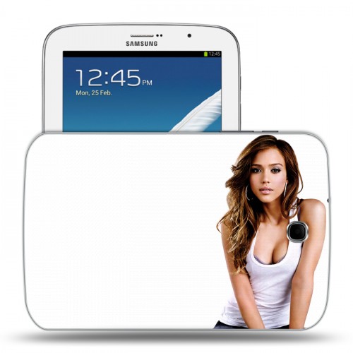 Дизайнерский силиконовый чехол для Samsung Galaxy Note 8.0 Джессика Альба