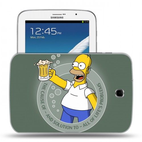 Дизайнерский силиконовый чехол для Samsung Galaxy Note 8.0 Симпсоны
