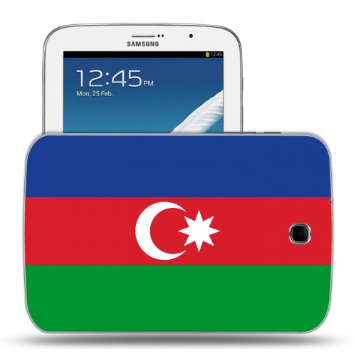 Дизайнерский силиконовый чехол для Samsung Galaxy Note 8.0 Флаг Азербайджана