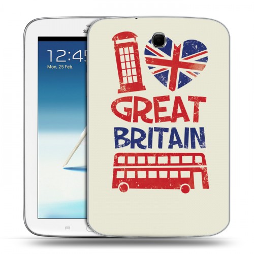 Дизайнерский силиконовый чехол для Samsung Galaxy Note 8.0 British love