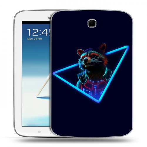 Дизайнерский силиконовый чехол для Samsung Galaxy Note 8.0 Неоновые супергерои