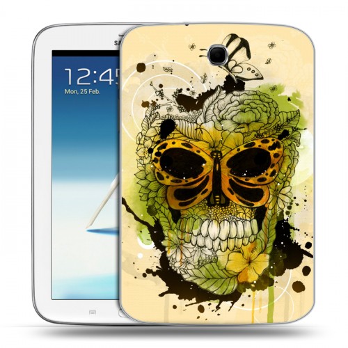 Дизайнерский силиконовый чехол для Samsung Galaxy Note 8.0 Акварельные черепа