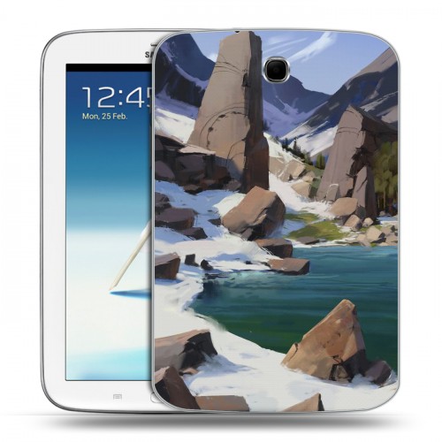 Дизайнерский силиконовый чехол для Samsung Galaxy Note 8.0 Романтика путешествий