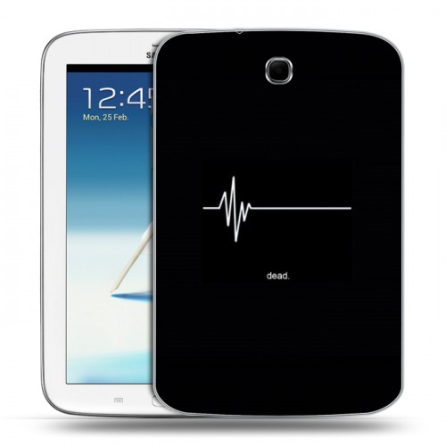 Дизайнерский силиконовый чехол для Samsung Galaxy Note 8.0 Черно и кратко