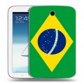 Дизайнерский силиконовый чехол для Samsung Galaxy Note 8.0 Флаг Бразилии