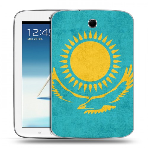Дизайнерский силиконовый чехол для Samsung Galaxy Note 8.0 Флаг Казахстана