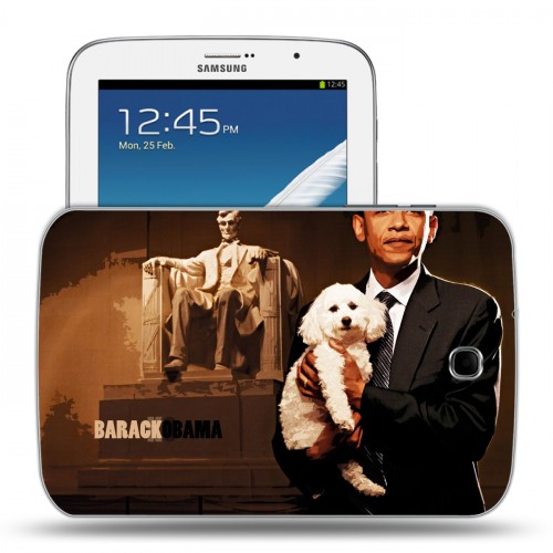 Дизайнерский силиконовый чехол для Samsung Galaxy Note 8.0 Барак Обама