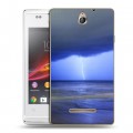 Дизайнерский пластиковый чехол для Sony Xperia E Стихии