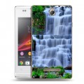 Дизайнерский пластиковый чехол для Sony Xperia E Водопады