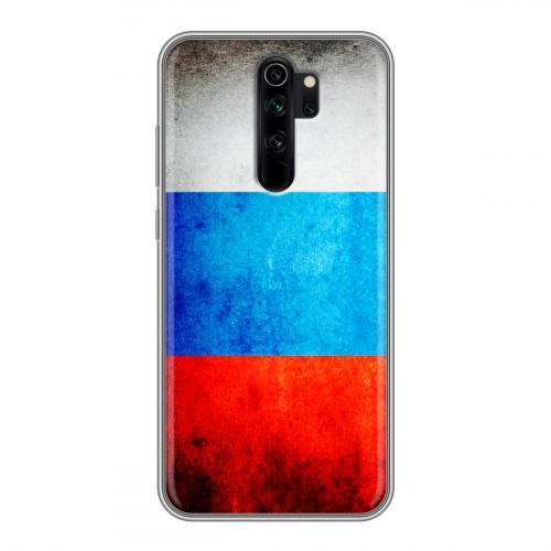 Дизайнерский силиконовый чехол для Xiaomi RedMi Note 8 Pro Российский флаг