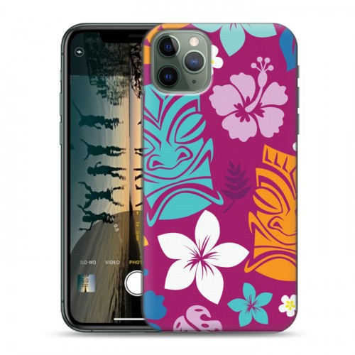 Дизайнерский пластиковый чехол для Iphone 11 Pro Гавайские Шаблоны