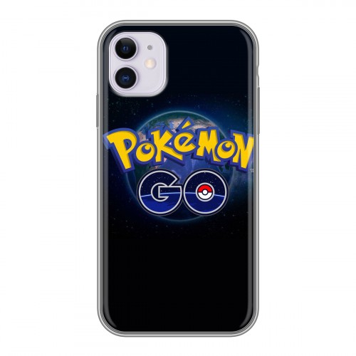 Дизайнерский пластиковый чехол для Iphone 11 Pokemon Go