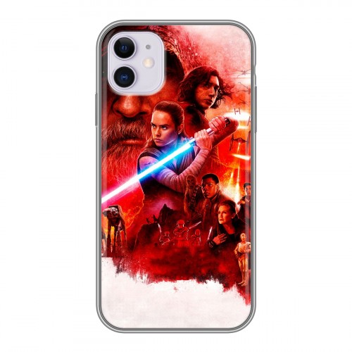 Дизайнерский силиконовый чехол для Iphone 11 Star Wars : The Last Jedi