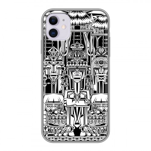 Дизайнерский силиконовый чехол для Iphone 11 Мистические божества