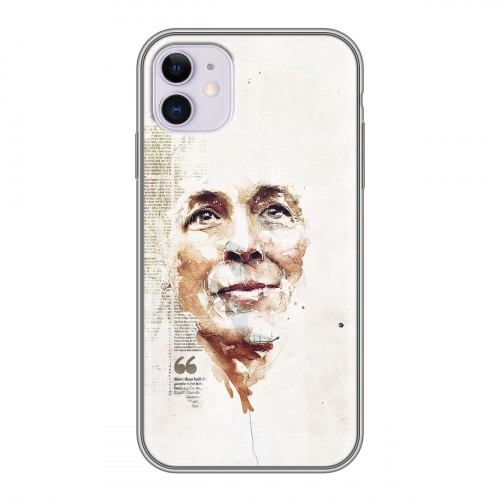 Дизайнерский силиконовый чехол для Iphone 11 Портреты мазками