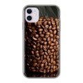 Дизайнерский силиконовый чехол для Iphone 11 кофе текстуры