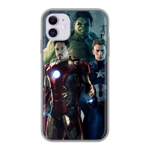 Дизайнерский силиконовый чехол для Iphone 11 Мстители