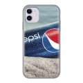 Дизайнерский силиконовый чехол для Iphone 11 Pepsi