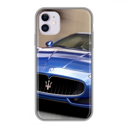 Дизайнерский силиконовый чехол для Iphone 11 Maserati