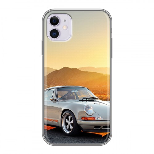 Дизайнерский силиконовый чехол для Iphone 11 Porsche