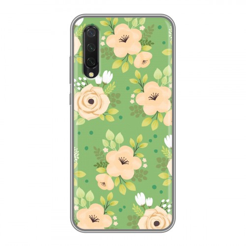 Дизайнерский силиконовый чехол для Xiaomi Mi 9 Lite Причудливые цветы
