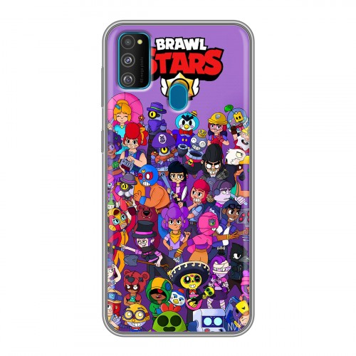 Дизайнерский силиконовый чехол для Samsung Galaxy M30s Brawl Stars