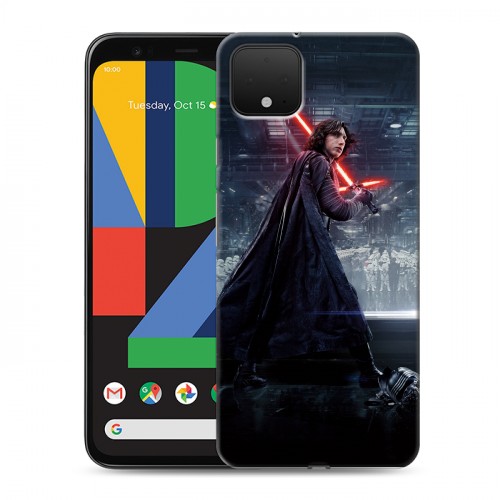 Дизайнерский пластиковый чехол для Google Pixel 4 Star Wars : The Last Jedi