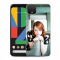 Дизайнерский пластиковый чехол для Google Pixel 4 Эмма Стоун