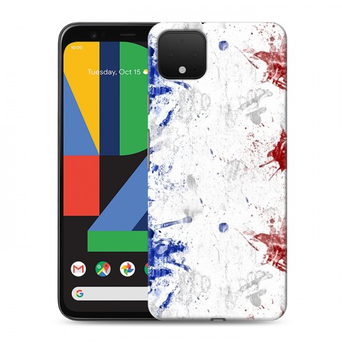 Дизайнерский пластиковый чехол для Google Pixel 4 Флаг Франции