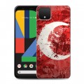 Дизайнерский пластиковый чехол для Google Pixel 4 Флаг Турции