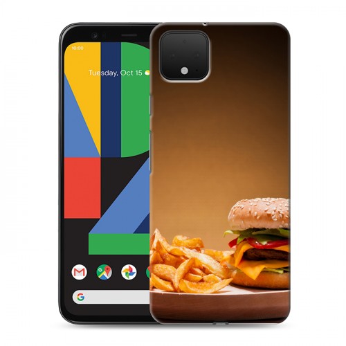 Дизайнерский пластиковый чехол для Google Pixel 4 Бургеры