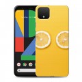 Дизайнерский пластиковый чехол для Google Pixel 4 Лимон
