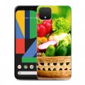 Дизайнерский пластиковый чехол для Google Pixel 4 Овощи