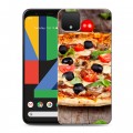 Дизайнерский пластиковый чехол для Google Pixel 4 Пицца
