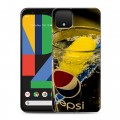 Дизайнерский пластиковый чехол для Google Pixel 4 Pepsi