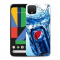 Дизайнерский пластиковый чехол для Google Pixel 4 Pepsi
