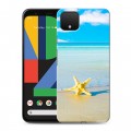 Дизайнерский пластиковый чехол для Google Pixel 4 Пляж