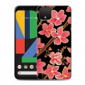 Дизайнерский пластиковый чехол для Google Pixel 4 XL Люксовые цветы