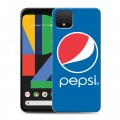 Дизайнерский силиконовый чехол для Google Pixel 4 XL Pepsi