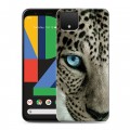 Дизайнерский пластиковый чехол для Google Pixel 4 XL Леопард