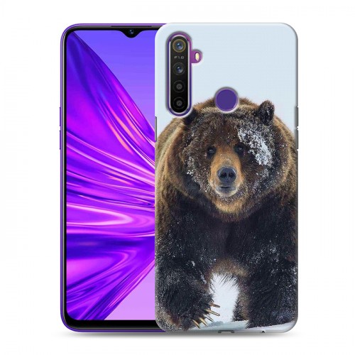 Дизайнерский силиконовый чехол для Realme 5 Медведь
