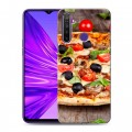 Дизайнерский силиконовый чехол для Realme 5 Пицца