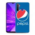 Дизайнерский силиконовый чехол для Realme 5 Pepsi