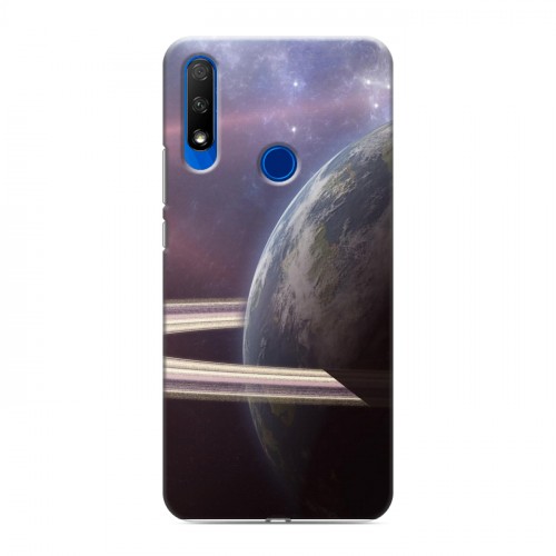 Дизайнерский силиконовый с усиленными углами чехол для Huawei Honor 9X Планеты