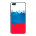 Дизайнерский пластиковый чехол для Alcatel 1V (2019) Российский флаг